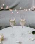 Bella Rose Sklenice na sekt Mrs., zlatá barva, čirá barva, sklo, 250 ml