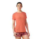Dámské merino tričko s krátkým rukávem SMARTWOOL Women's Active Ultralite Short Sleeve, Coral Reef velikost: S