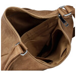 Módní dámská koženková crossbody kabelka Mayra, khaki