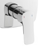 Sprchová a vanová baterie SAT Cube Way včetně podomítkového tělesa chrom CU215 CU215