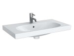 GEBERIT - Acanto Umyvadlo 75x42 cm, otvor pro baterii, s přepadem, bílá 500.632.01.2