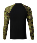 Camouflage LS triko unisex camouflage green S