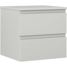 MEXEN/S - Orio koupelnová skříňka pod umyvadlo 50 cm s deskou, 2 zásuvky, šedá mat 91A10-05047-2-BFFC62