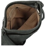 Trendy dámská koženková crossbody kabelka Neira, tmavě šedá