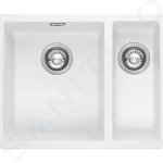 Franke Tectonitový dřez SID 160/2, 56x44 cm, bílá 125.0363.803