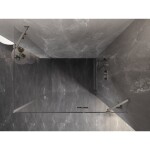 MEXEN/S - Lunar sprchový kout dveře křídlové pravá 95 x 70, transparent, nikl kartáčovaný 834-095-070-97-00-P