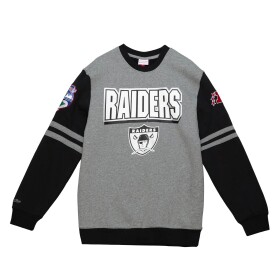 Mitchell & Ness Pánská mikina Oakland Raiders NFL All Over 2.0 Crew Fleece Velikost: S