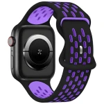 Beline New Sport Silicone černo-fialový / Sportovní pásek pro Apple Watch / 42/44/45/49 mm