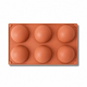 Dortisimo Silikonová forma na čokoládu Polokoule (na 6 ks) 6,6 cm