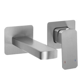 REA - Podomítková vanová baterie Arlo Brush Nickel REA-B5610