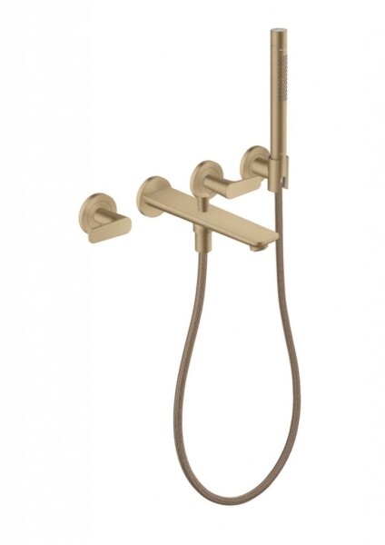 AXOR - Citterio C Vanová baterie pod omítku, 4-otvorová instalace, s příslušenstvím, kartáčovaný bronz 49480140