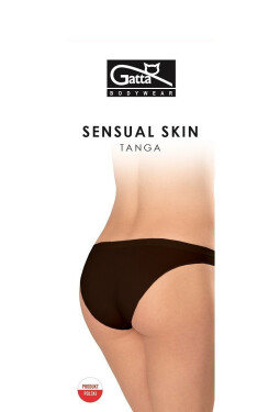 Dámské kalhotky Gatta 41645 Tanga Sensual Skin černá XL