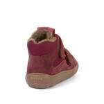 Dívčí zimní barefoot boty TEX WOOL Bordeaux, Froddo, G3110254-4W, červená - 24