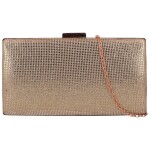 Třpytivé dámské psaníčko Moon Gillda, růžovo-zlaté