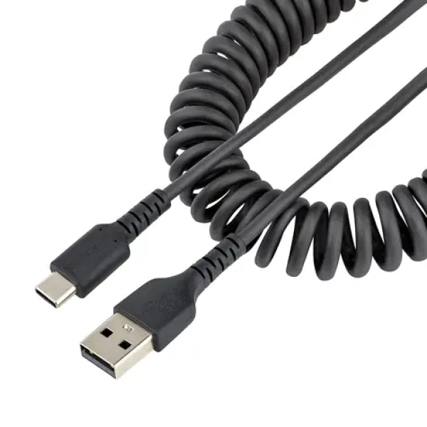 StarTech USB-A na USB-C 1 m / Nabíjecí kabel / kroucený / odolný / USB 2.0 (R2ACC-1M-USB-CABLE)
