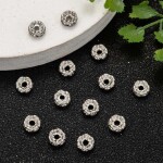 Mosazná rondelka - vroubkovaná - platinová - třída A - ∅ 6 x 3 mm - 1 ks