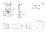 GEBERIT - Duofix Set předstěnové instalace, klozetu Arkas I a sedátka softclose, tlačítko Sigma20, bílá/bílá mat SANI11CA31145