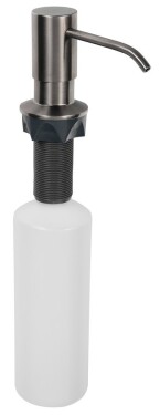 SAPHO - Zápustný dávkovač mýdla, kulatý, gun metal SP023GM