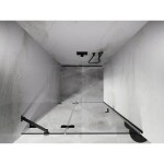 MEXEN/S - Lunar sprchové dveře křídlové levé 115, transparent, grafit kartáčovaná 834-115-000-66-00-L