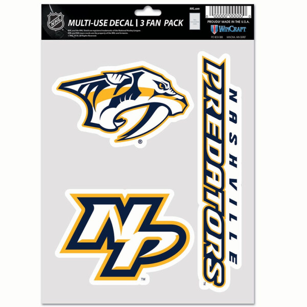 Wincraft Samolepka Nashville Predators NHL Multi-Use Set (3 ks)% 1 ks