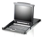 ATEN 8Port 17" LCD KVMP Switch černá / KVM switch / 8 portů / USB / 1U rack / francouzská klávesnice (CL5708M-FR)