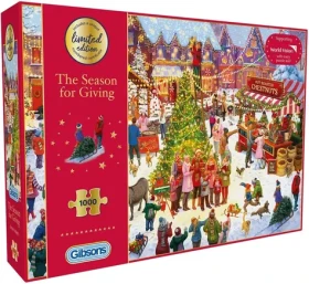 GIBSONS Puzzle Limitovaná vánoční edice: Čas obdarování
