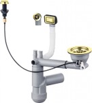 DEANTE - Sifon zlato - Náhradní sifonová sada, 1 - bowl ZXY_Z911