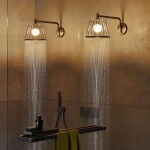 AXOR - LampShower Horní sprcha 1jet se sprchovým ramenem a designem Nendo, chrom 26031000