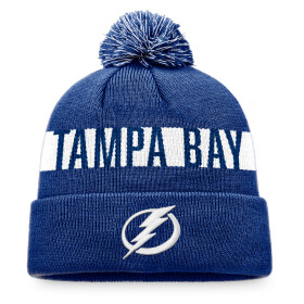 Fanatics Pánská Zimní čepice Tampa Bay Lightning Fundamental Beanie Cuff with Pom