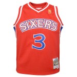 Mitchell & Ness Dětský dres Philadelphia 76ers NBA Allen Iverson #3 1996-97 Youth Swingman Červená (YOUTH)