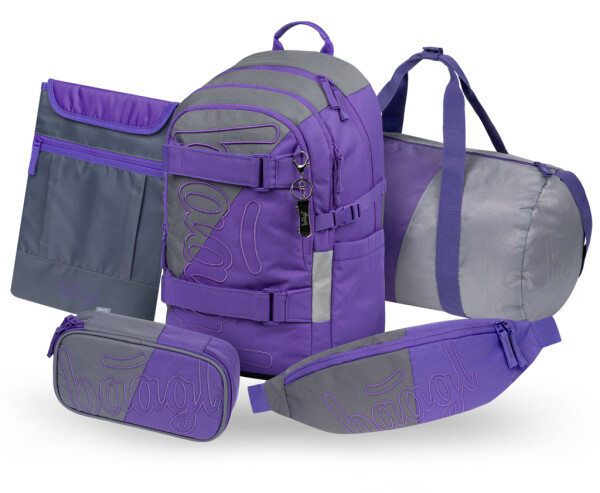 BAAGL SET 5 Skate Dual: batoh, penál, sportovní taška, ledvinka, obal na notebook GRS