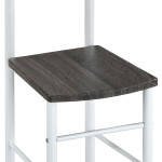 Němý sluha, výška 119 cm, MDF - dekor černý dub, kov - bílý lak, nosnost 90 kg