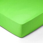 DekorTextil Jersey napínací prostěradlo zelená ROZMĚR: (š/d/v) 90 x 220 x 20 cm