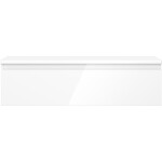 MEXEN/S - Orio koupelnová skříňka pod umyvadlo 90 cm s deskou, 1 šuplík, bílá lesk 91A10-09023-1-BFC00
