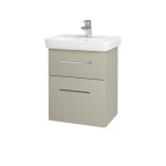 Dřevojas - Umyvadlová skříňka GO SZZ2 50 - M05 Béžová mat / Úchytka T04 / M05 Béžová mat 204471E