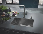 GROHE - Blue Home Dřezová baterie s chladícím zařízením a filtrací, kartáčovaný Hard Graphite 31454AL1