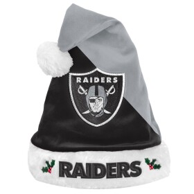 Forever Collectibles Pánská zimní čepice Las Vegas Raiders NFL FOCO Basic Santa Weihnachtsmannmütze