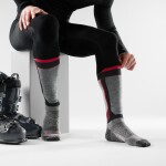 Unisex merino lyžařské ponožky SMARTWOOL Intraknit Ski Targeted Cushion OTC Socks, Black velikost: 38-41 (M)