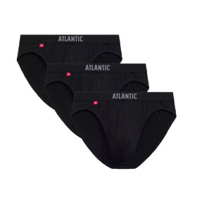 Pánské slipy 3 pack 094 black - Atlantic černá S