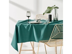 DumDekorace Dekorační obrus na stůl v zelené barvě 140 x 300 cm