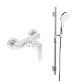 Sprchová baterie SAT Feel se sprchovým setem 150 mm chrom SATBSFEEL268SET1 SATBSFEEL268SET1