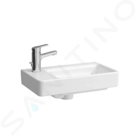 Laufen - Pro S Umývátko, 480x280 mm, 1 otvor pro baterii vlevo, s LCC, bílá H8159554001041