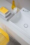 DURAVIT - DuraSquare Umyvadlo na desku, 80x47 cm, bez přepadu, s otvorem pro baterii, DuraCeram, bílá 2353800071