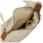 Trendy dámská crossbody kabelka Amida, béžová