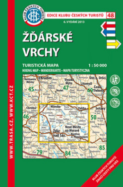 Žďárské vrchy 1:50 000/KČT 48 Turistická mapa