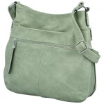 Stylová dámská koženková crossbody kabelka Folomija new, modrozelená