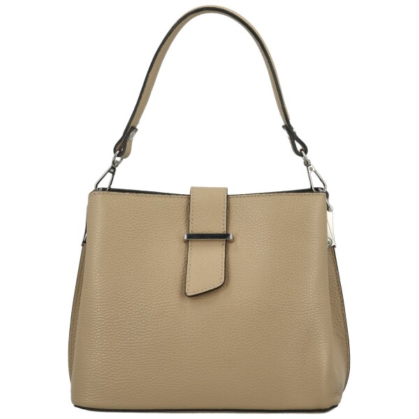 Dámská kožená crossbody kabelka Marianna, taupe