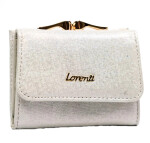 Luxusní dámská kožená peněženka Lorenti Dystas, stříbrná