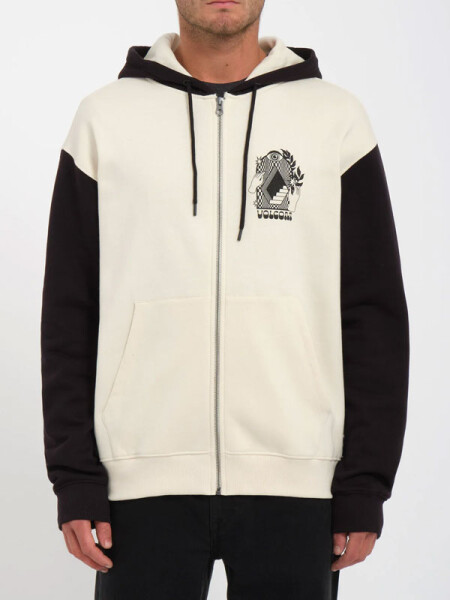 Volcom Watanite DIRTY WHITE pánská mikina na zip - M