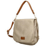 Trendy dámská koženková crossbody kabelka Naiara, zlatá